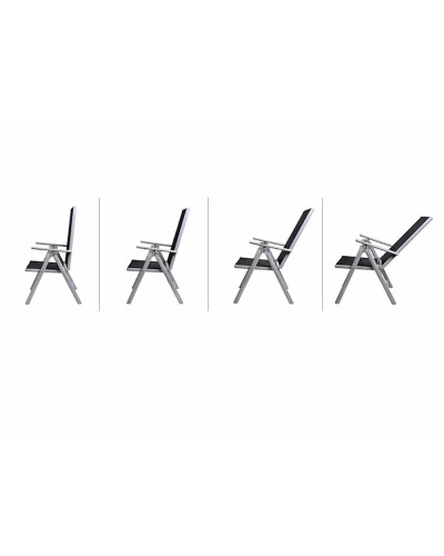 Gartenmöbel Set Alu 9-tlg. 8 Personen Sitzgruppe Bern